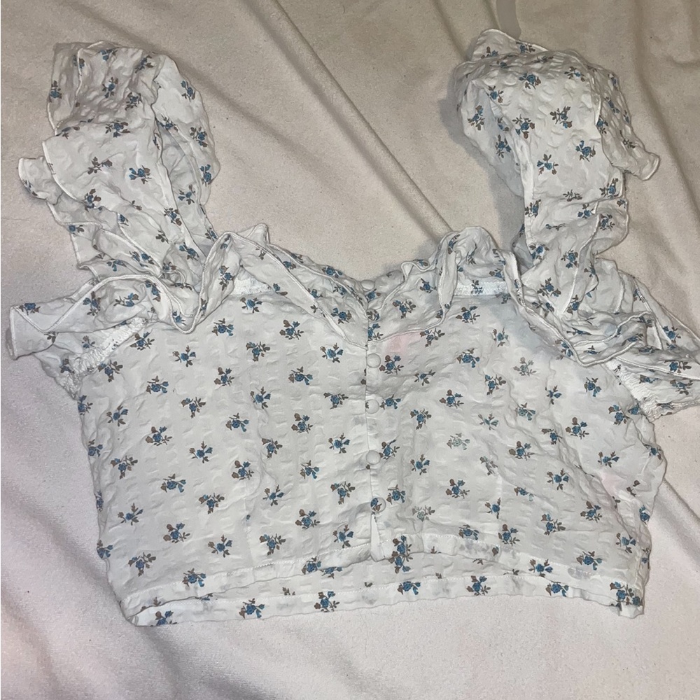 Tillys Floral Crop Top